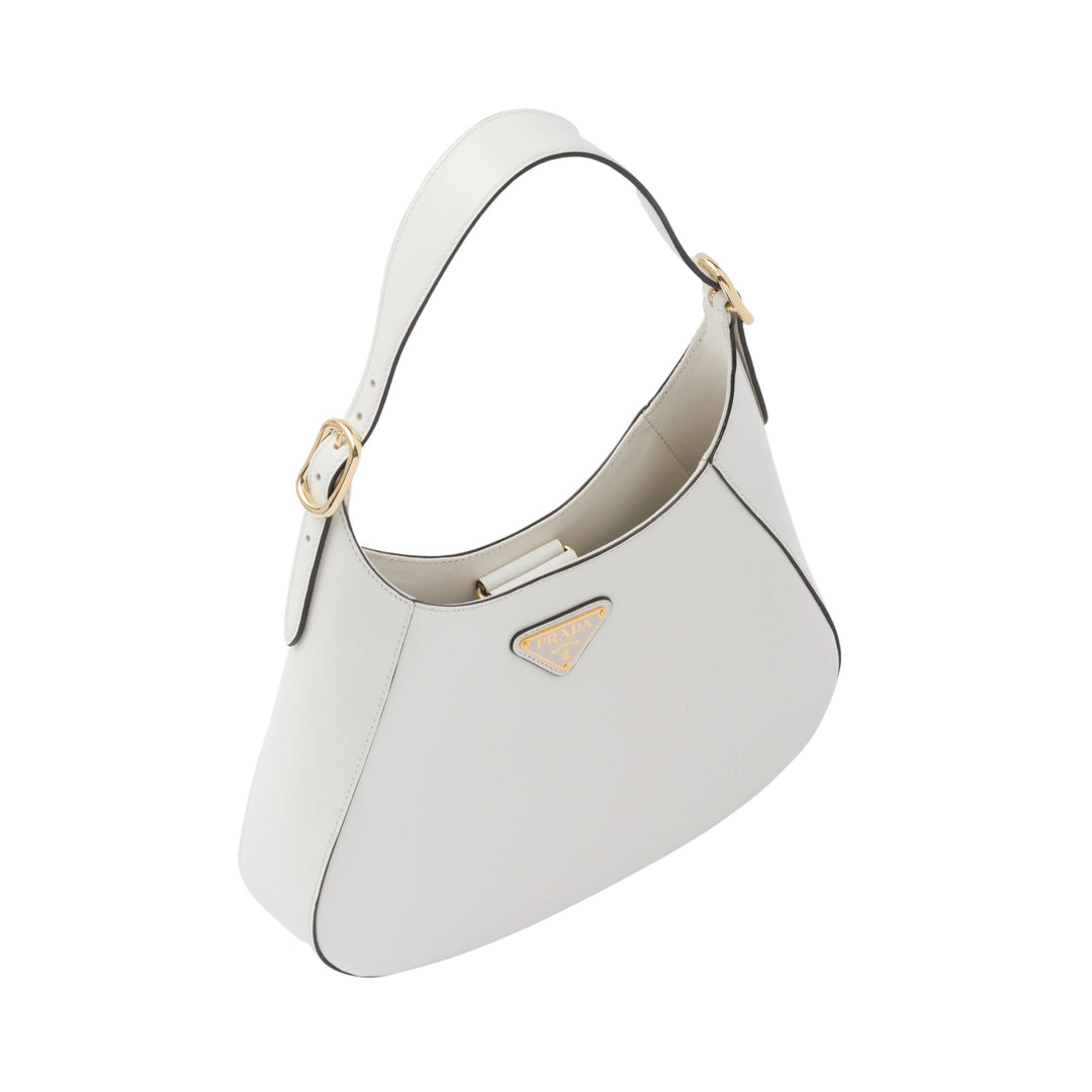 Prada White Leather Shoulder Bag