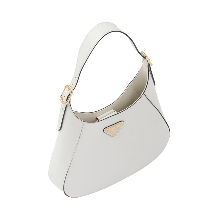 Prada White Leather Shoulder Bag