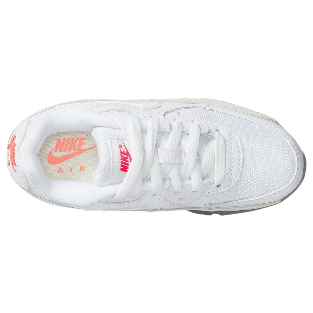 Nike Air Max 90 White Flat Pewter Red (PS)