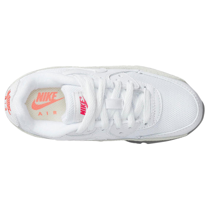 Nike Air Max 90 White Flat Pewter Red (PS)