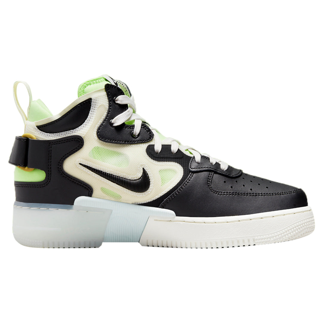 Nike Air Force 1 React Mid Black Sail Ghost Green