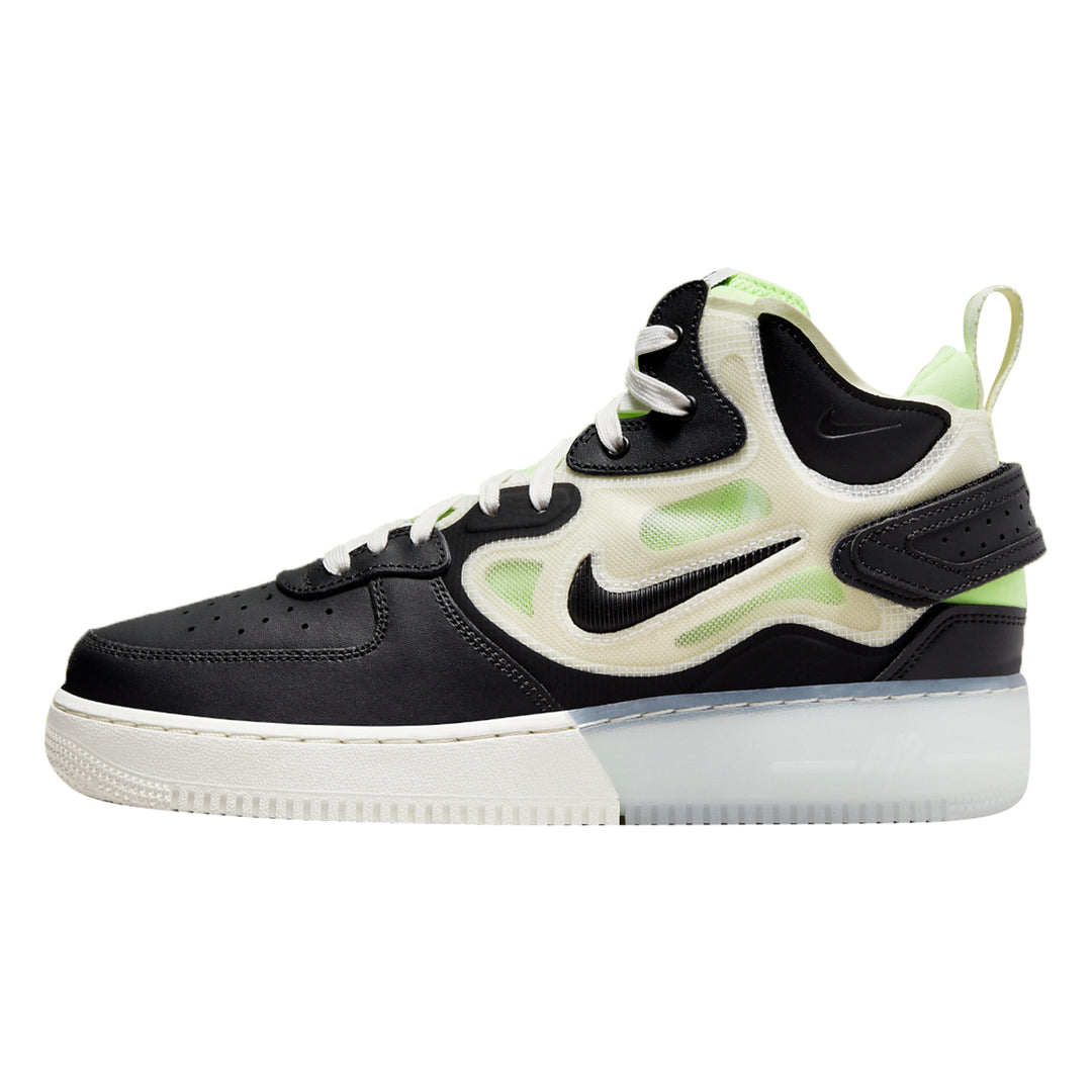 Nike Air Force 1 React Mid Black Sail Ghost Green