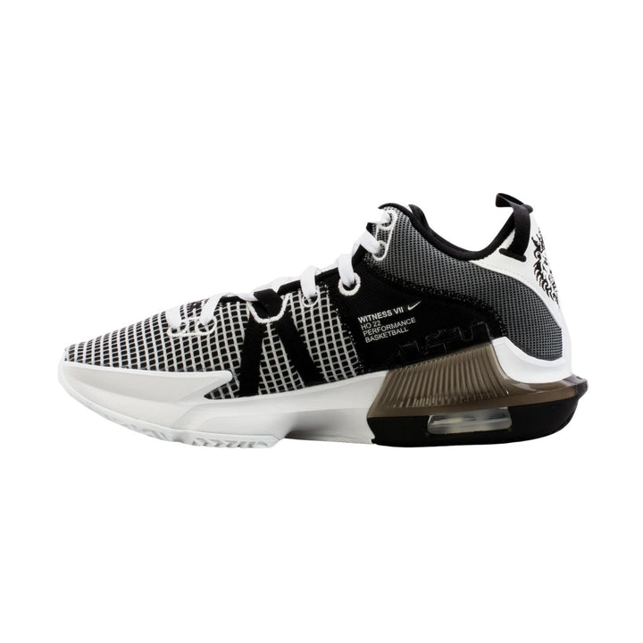 Nike LeBron Witness 7 White Black Metallic Silver