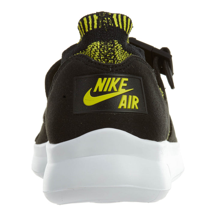 Nike Air Sockracer Flyknit Black White-Yellow Strike (Women's)