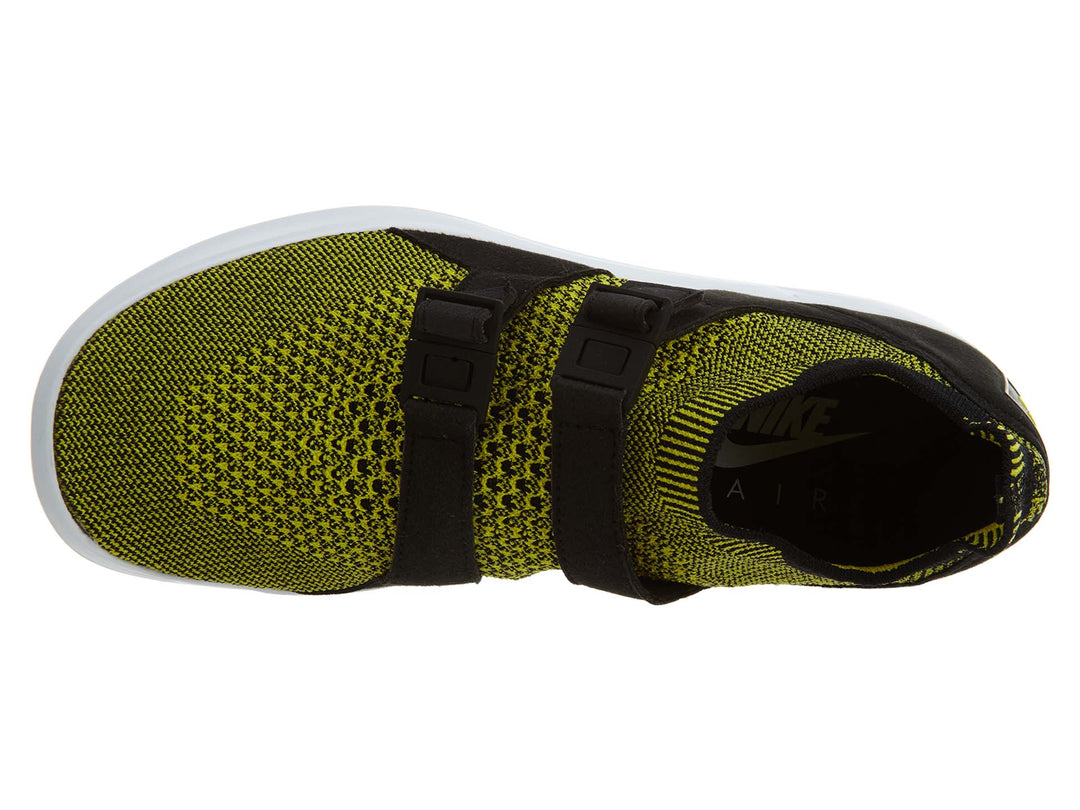 Nike Air Sockracer Flyknit Black White-Yellow Strike (Women's)